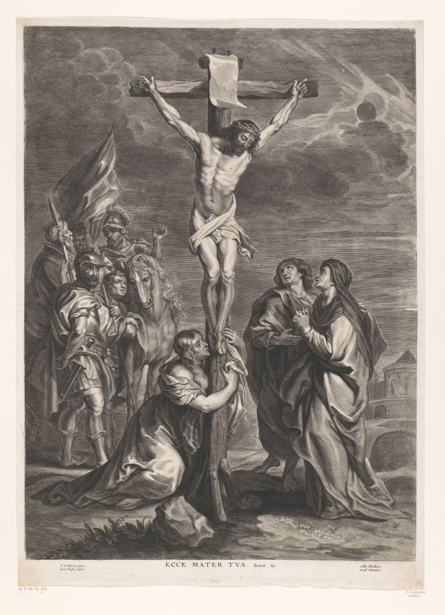 Kristus på korset Ecce mater tua (tittel på objekt) av Jacob Neefs