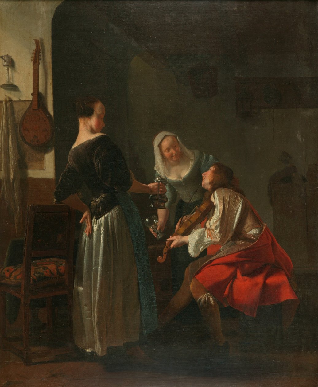 Merry Company, ca. 1665 (olje på lerret) av Jacob Lucasz Ochtervelt