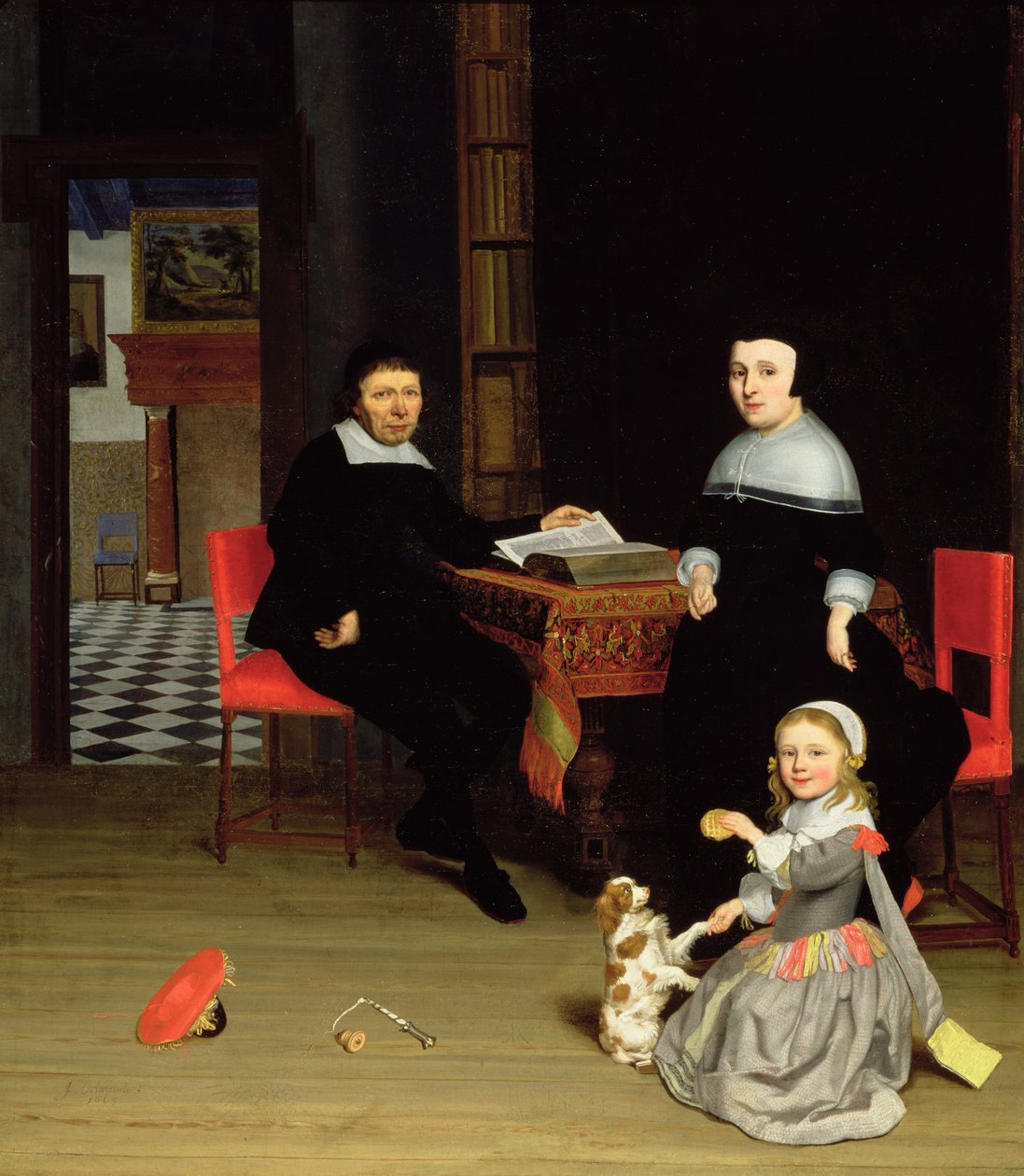 Portrett av en familie, 1663 av Jacob Lucasz Ochtervelt