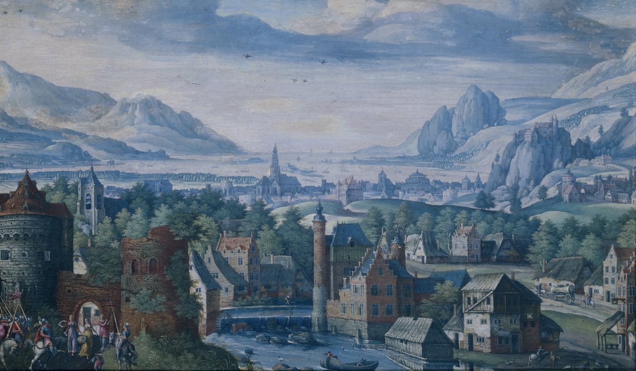 Landskap med historien om Jeftas datter av Jacob Savery (I)