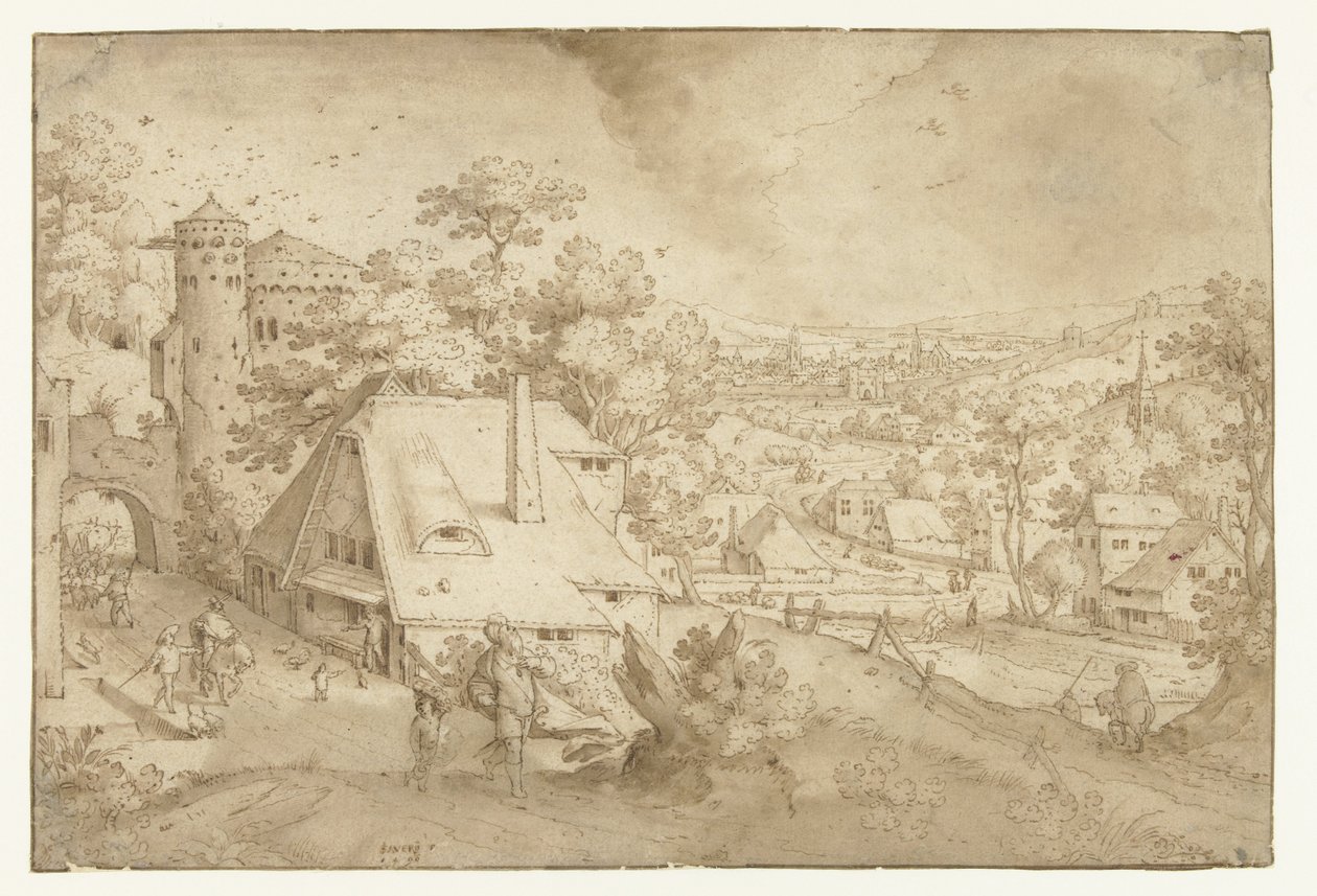 Landskap med Abraham og Isak av Jacob Savery (I)