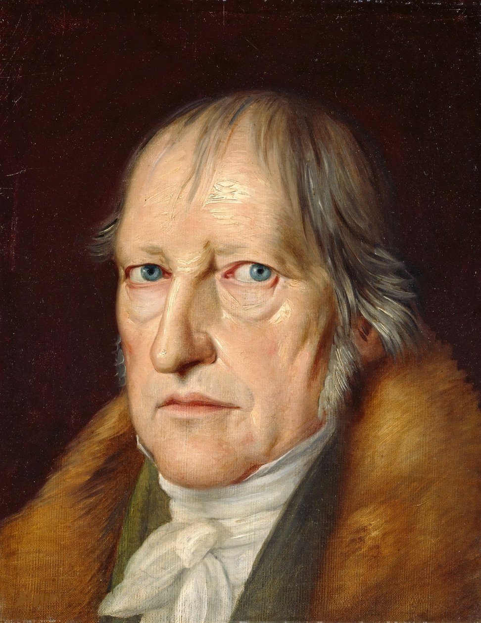 Portrett av Georg Wilhelm Friedrich Hegel (1770-1831), av Schlesinger, Jakob (1792-1855). Olje på lerret av Jacob Schlesinger