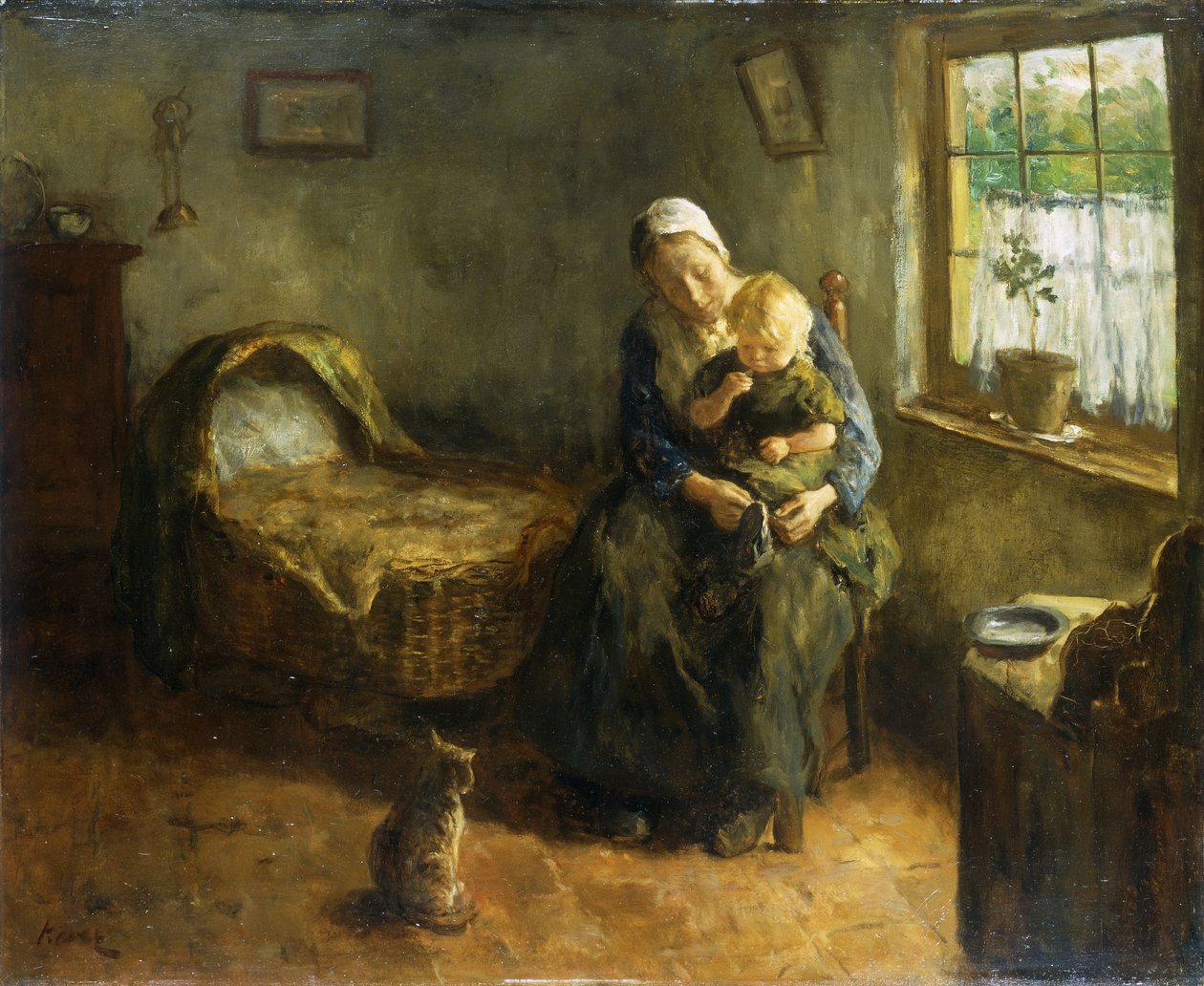 Å kle på babyen, av Jacob Simon Kever