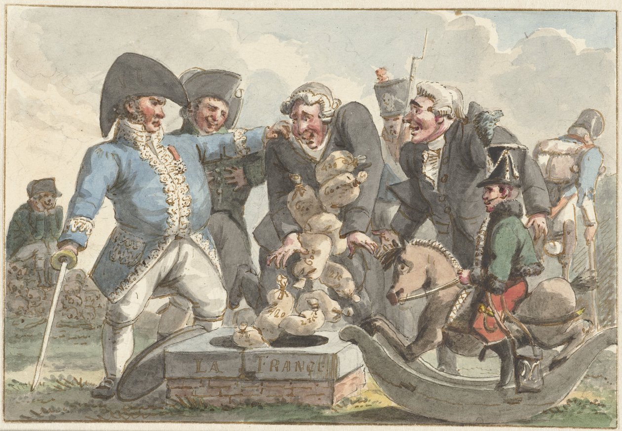 Tegneserie om Tiercingen fra 1810 av Jacob Smies