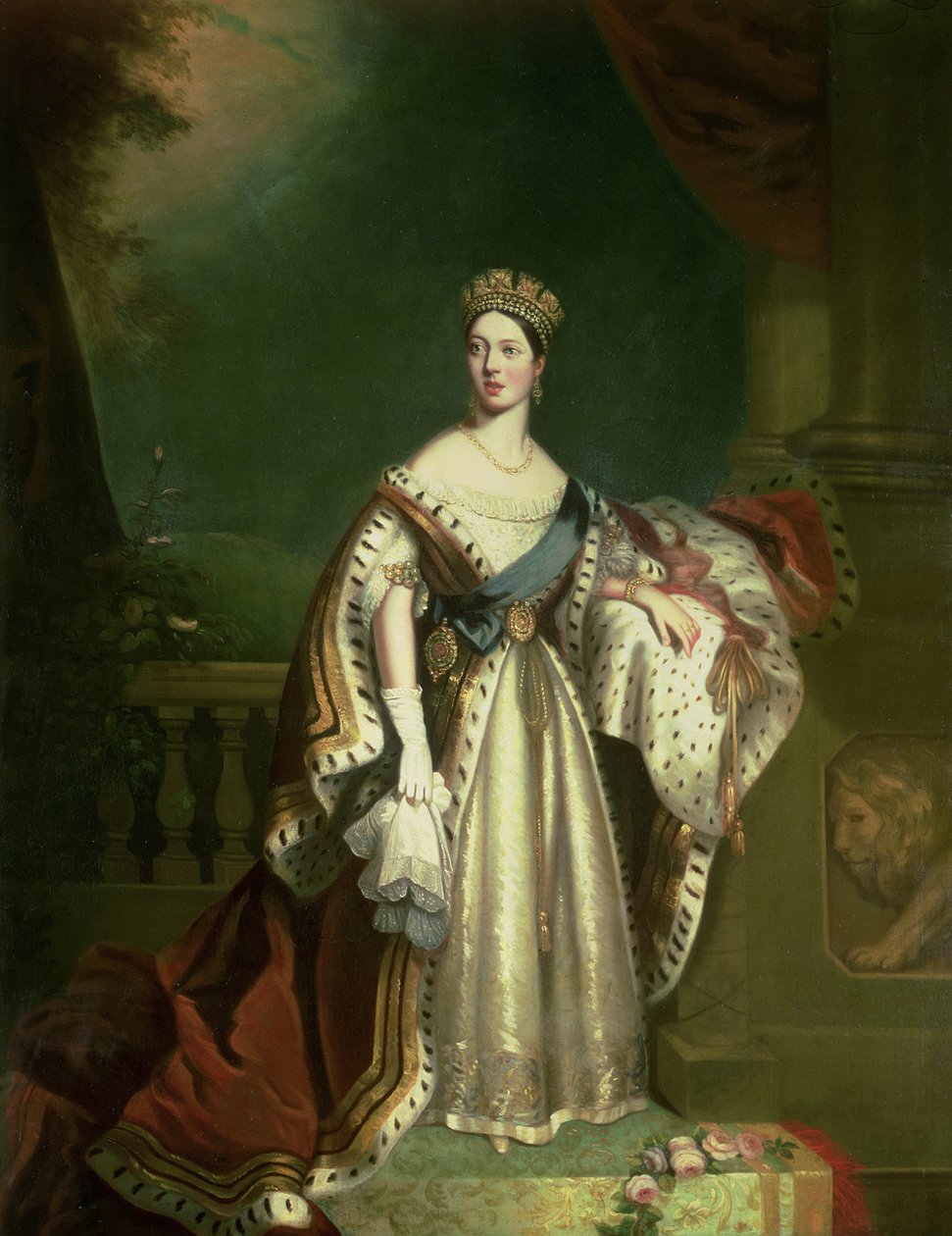 Dronning Victoria (1819-1901) 1867 av Jacob Thompson