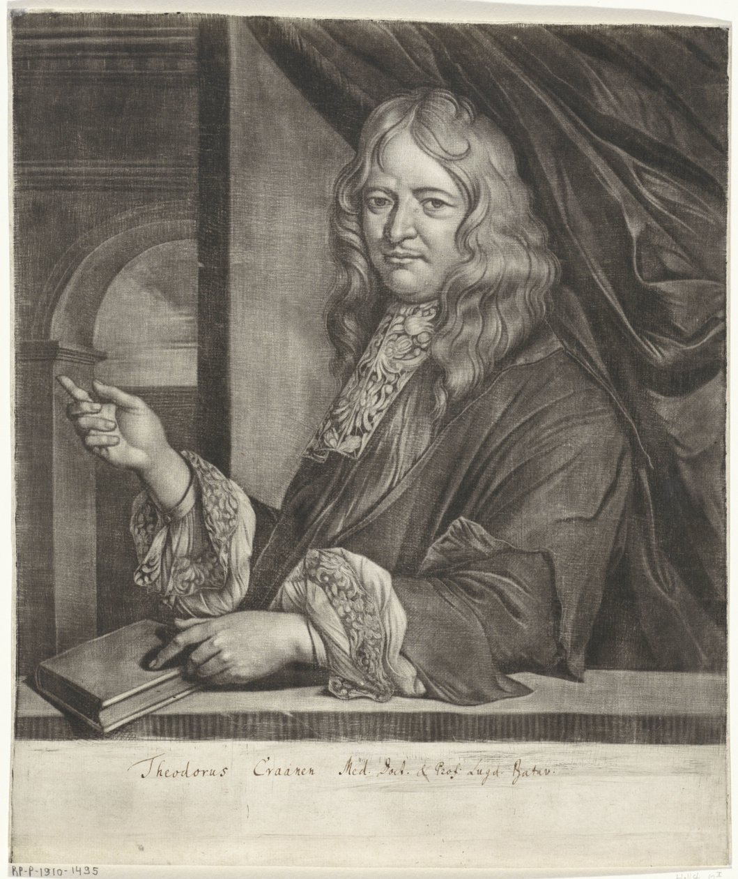 Portrett av Theodorus Craanen av Jacob Toorenvliet