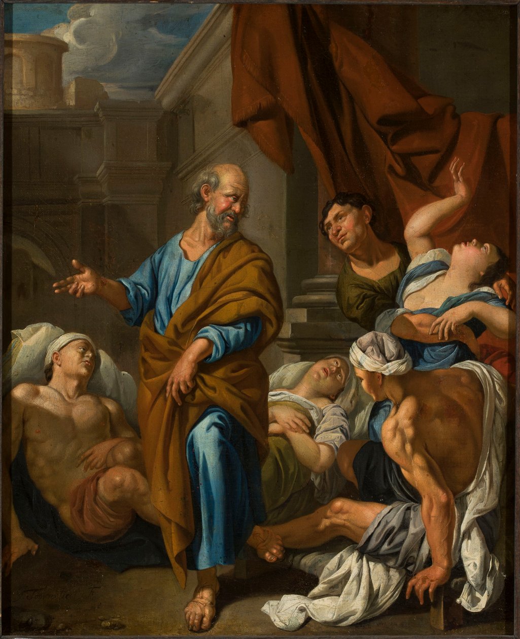 Sankt Peter helbreder de syke av Jacob Toorenvliet
