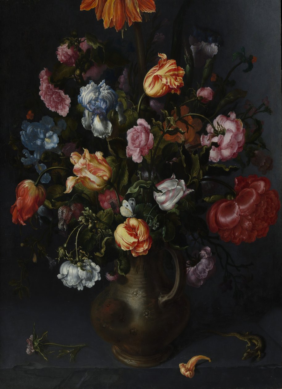 En vase med blomster, sannsynligvis 1613. av Jacob Vosmaer