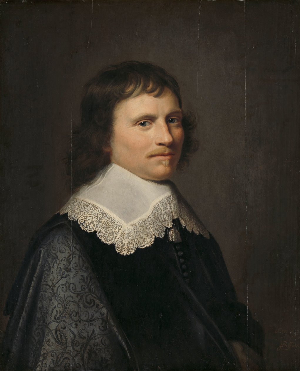 Portrett av en mann, antatt å være Salomon van Schoonhoven (1617-1653), Lord Lieutenant of Putten av Jacob Willemsz. Delff (II)