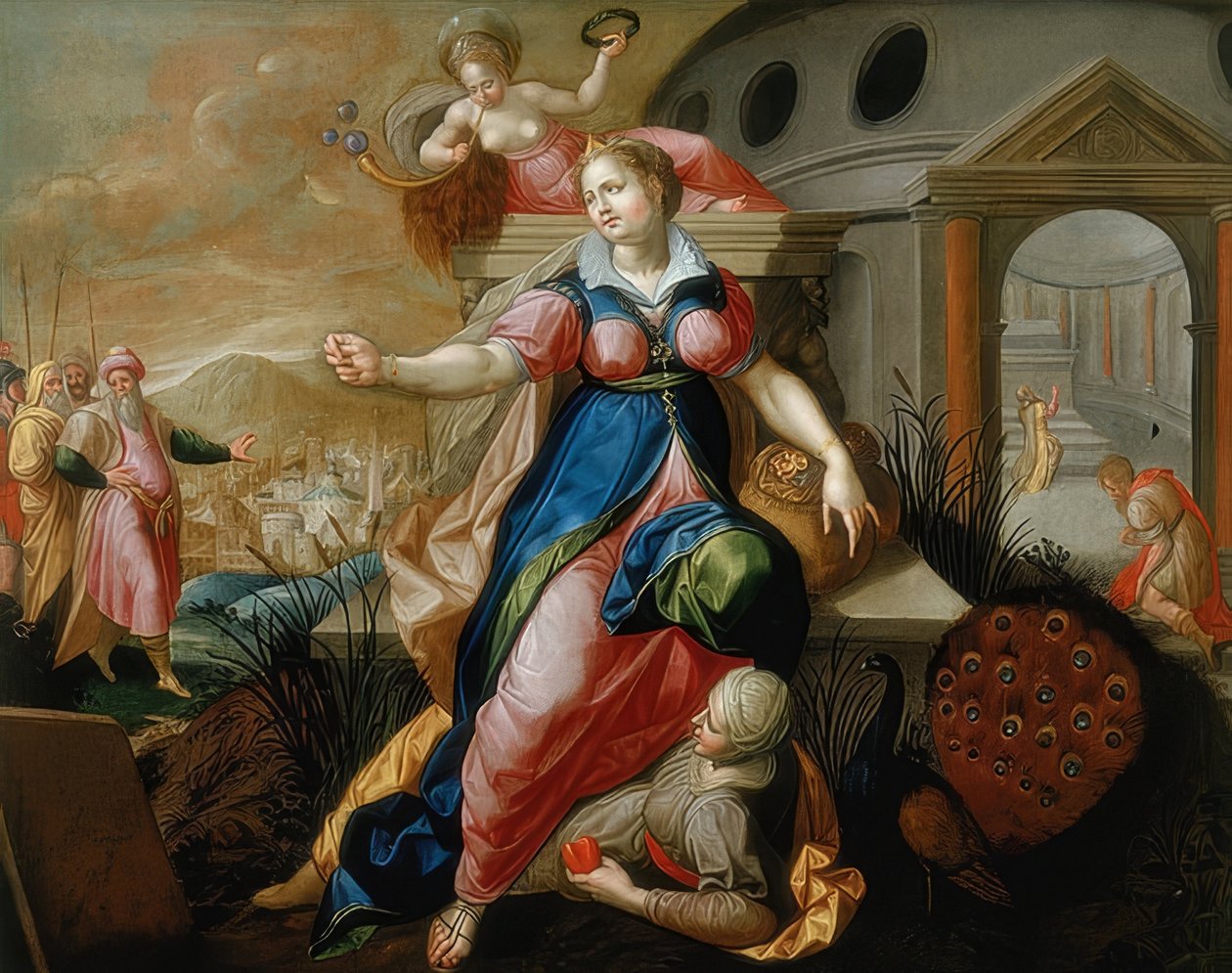 De syv dødssyndene: stolthet. Rundt 1570-75 av Jacob de Backer