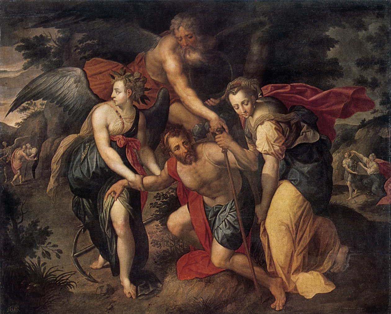 The Three Ages of Man, allegori, sent på 1500-tallet av Jacob de Backer