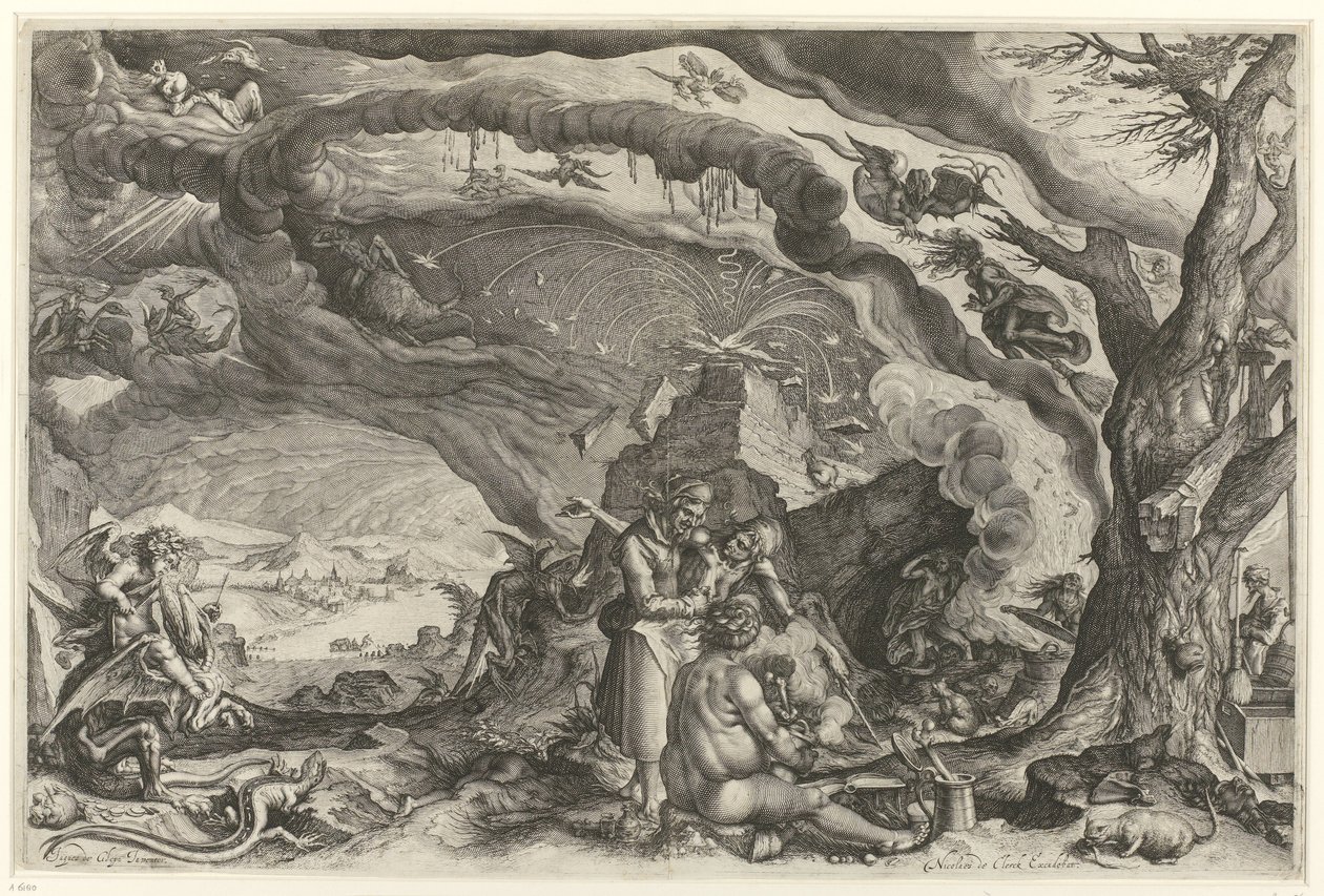 Heksesabbat av Jacob de Gheyn (II) (attributed to workshop of)