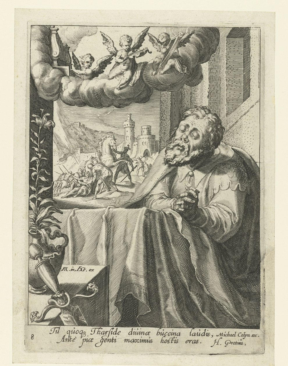 Paulus som en angrende synder Åtte angrende syndere fra Det gamle og nye testamente (serietittel) av Jacob de Gheyn (II) (workshop of)