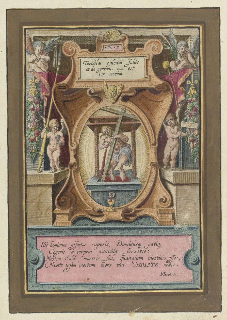 Kristus i vinpressen Passion of Christ (serietittel) av Jacob de Gheyn (II)