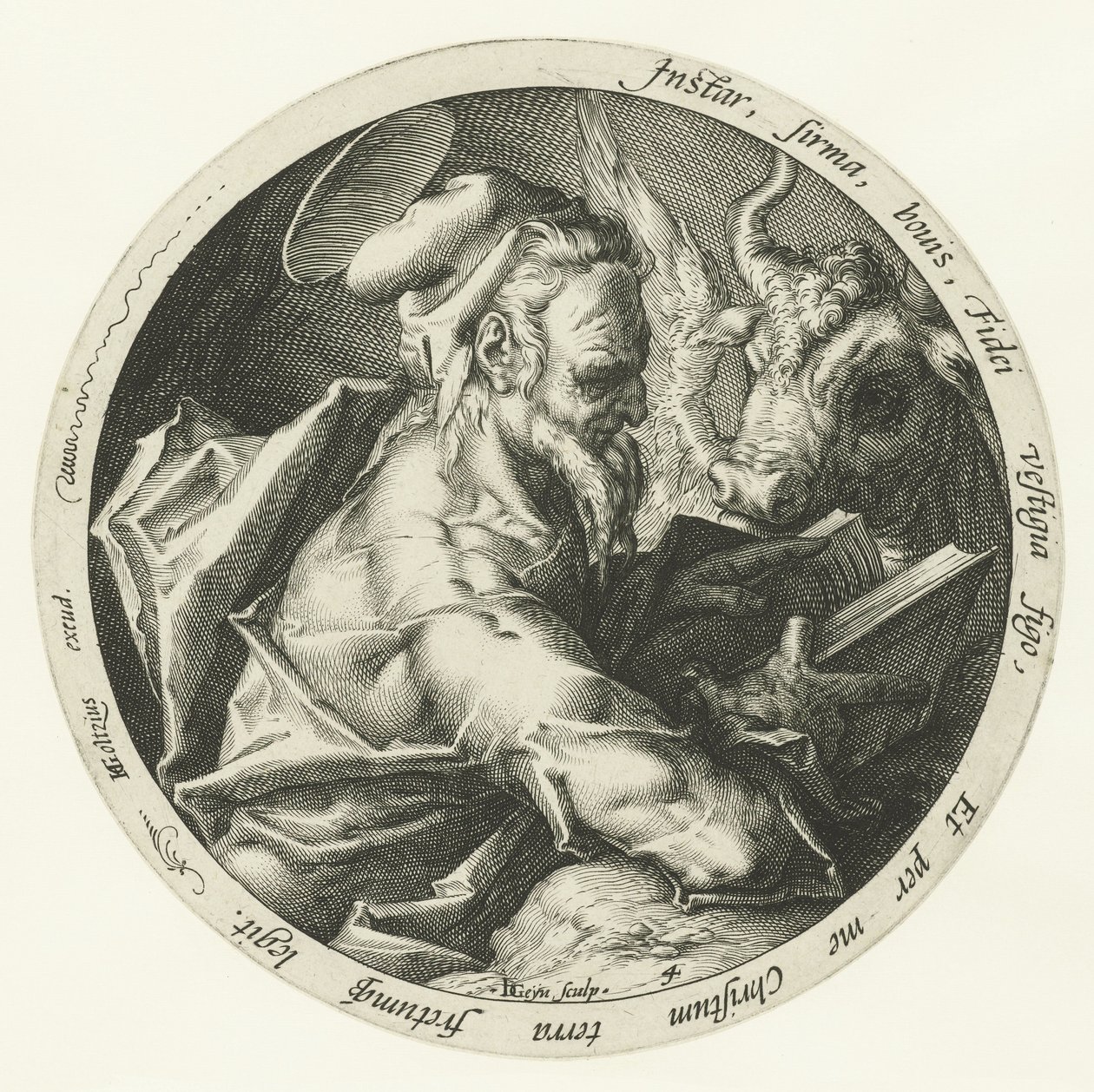 Evangelist Luke De fire evangelistene (serietittel) av Jacob de Gheyn (II)