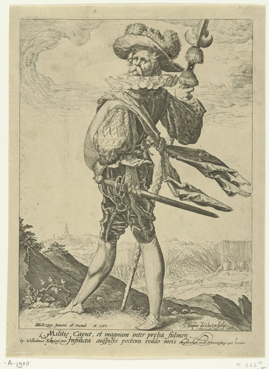 Oberst Offiserer og soldater (serietittel) av Jacob de Gheyn (II)