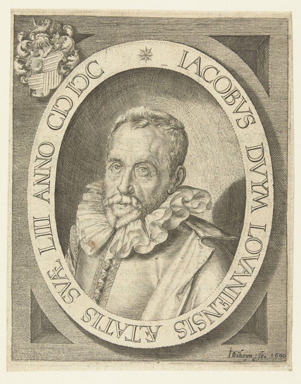 Portrett av Jacobus Duym i en alder av 53 år av Jacob de Gheyn (II)