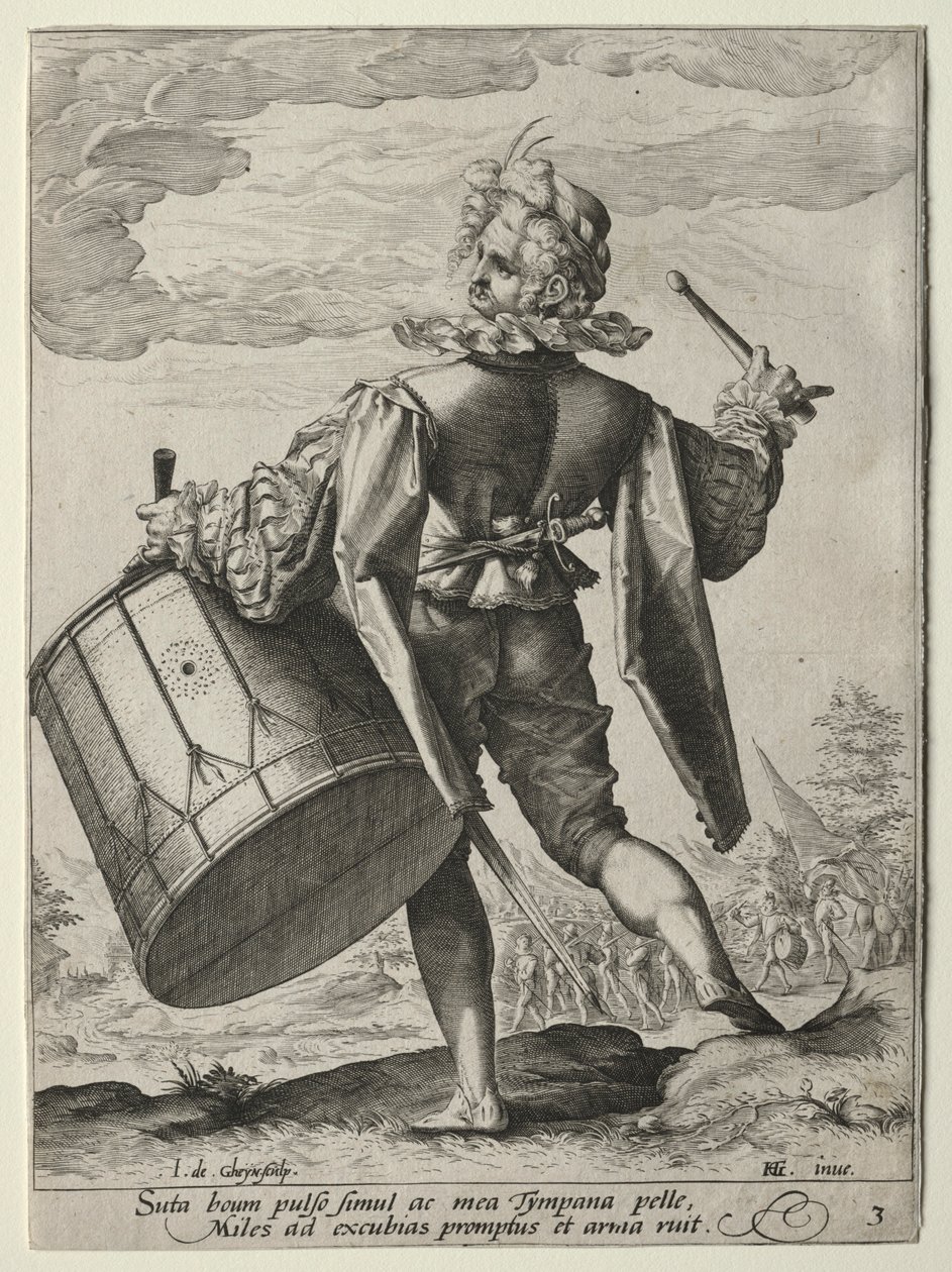 Trommeslager, 1587. av Jacob de Gheyn II