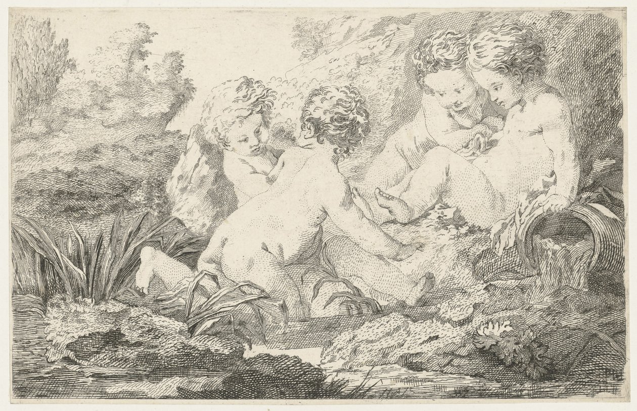 Allegorisk barnegruppe av Jacob de Wit