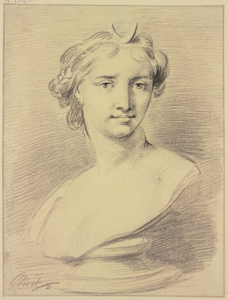 Byste av Diana av Jacob de Wit