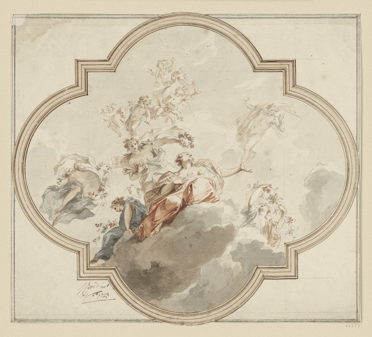 Takutkast: Zefyr og Flora av Jacob de Wit