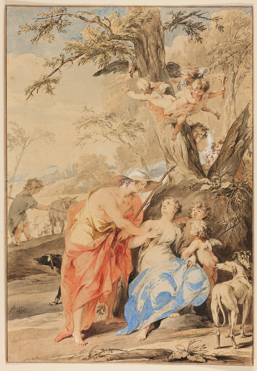 Jupiter og Mnemosyne av Jacob de Wit