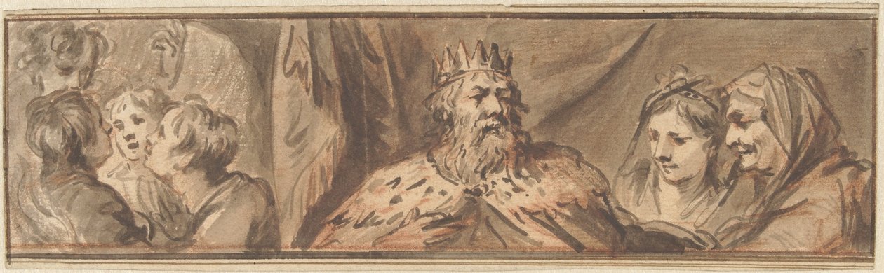 Kongefigur og de unge mennene i ovnen av Jacob de Wit