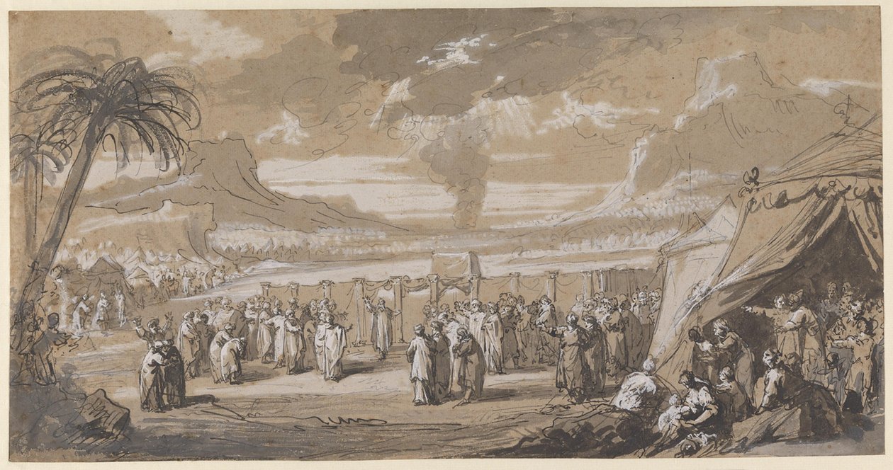 Moses velger de 70 eldste av Jacob de Wit