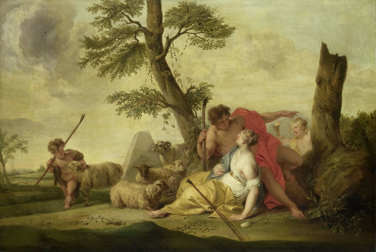Paris og Oenone av Jacob de Wit