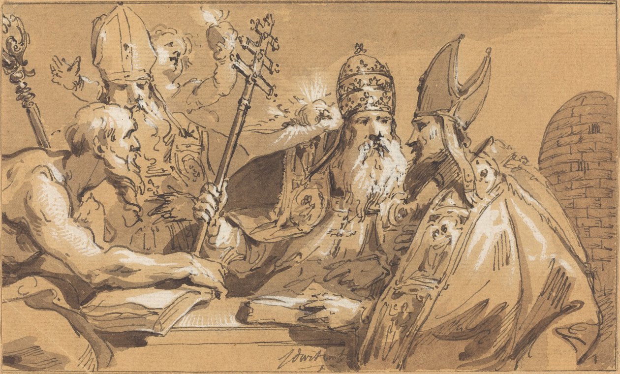 Kirkens fire fedre av Jacob de Wit