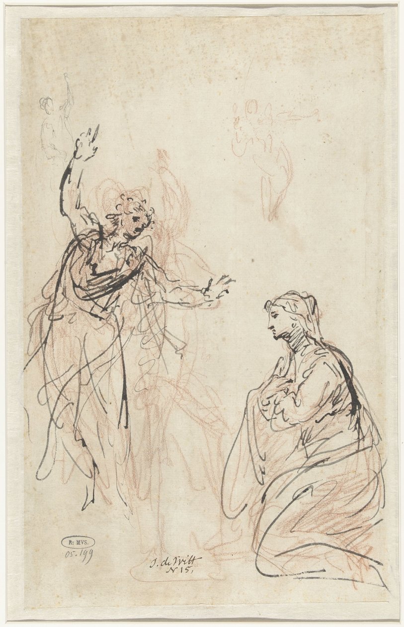Kunngjøring til Mary av Jacob de Wit