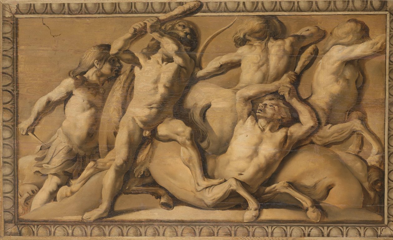 Hercules Slays the Centaurs (Jupiter beseirer kentaurene) av Jacob van Campen