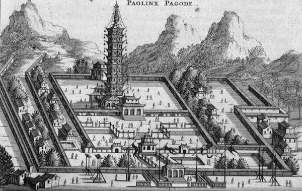 Paolinx-pagoden, fra en beretning om en nederlandsk ambassade til Kina av Jacob van Meurs