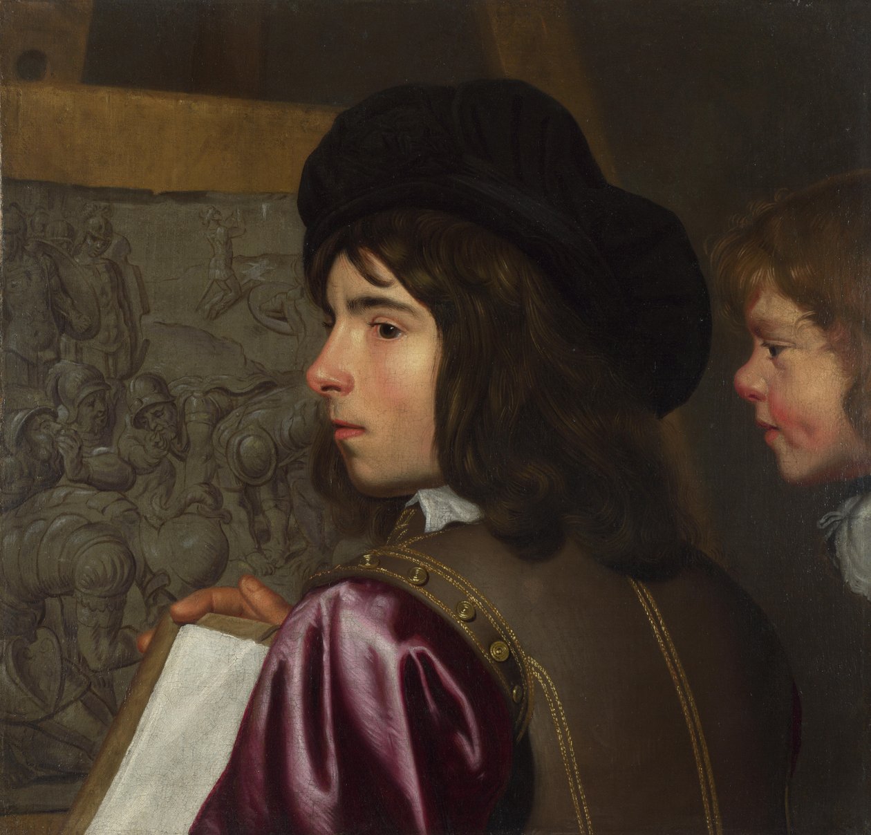 To gutter før et staffeli, ca. 1645 av Jacob van Oost the Elder