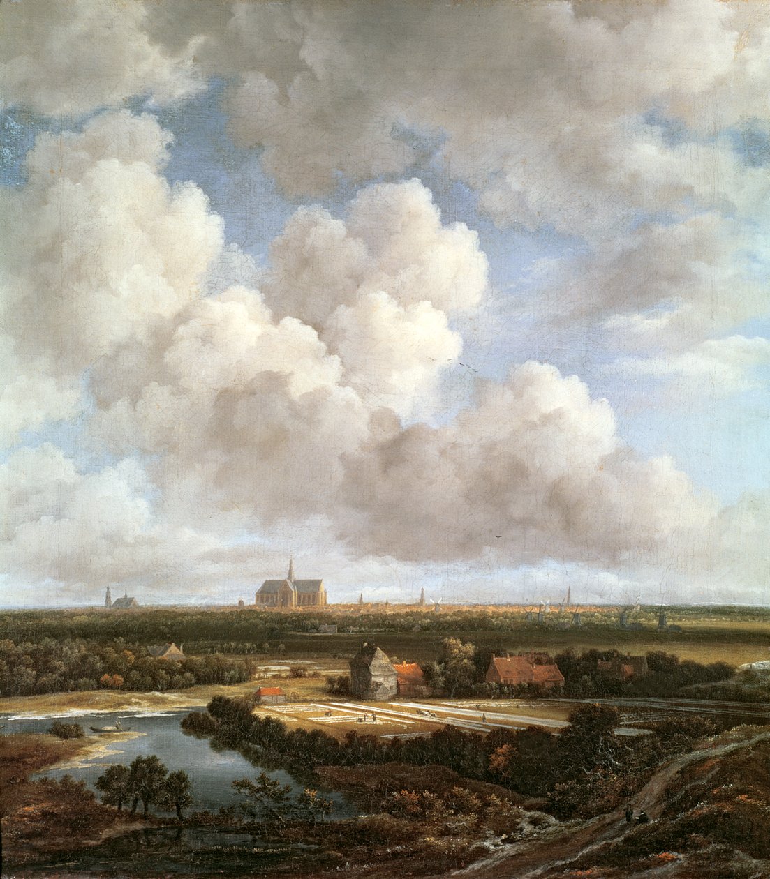 Blekeplass på landsbygda nær Haarlem, 1670 av Jacob van Ruisdael