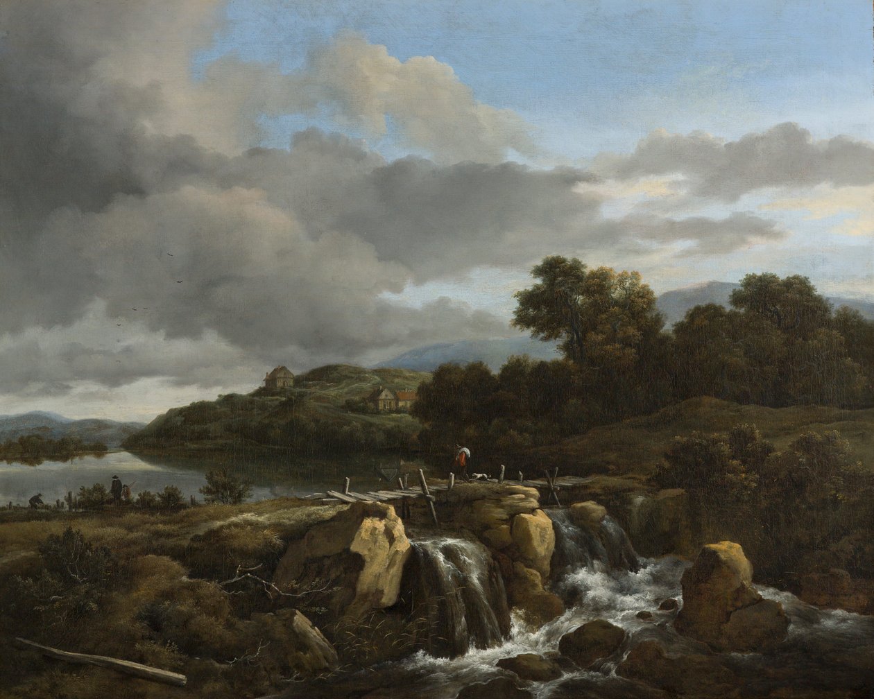 Landskap med fossefall av Jacob van Ruisdael