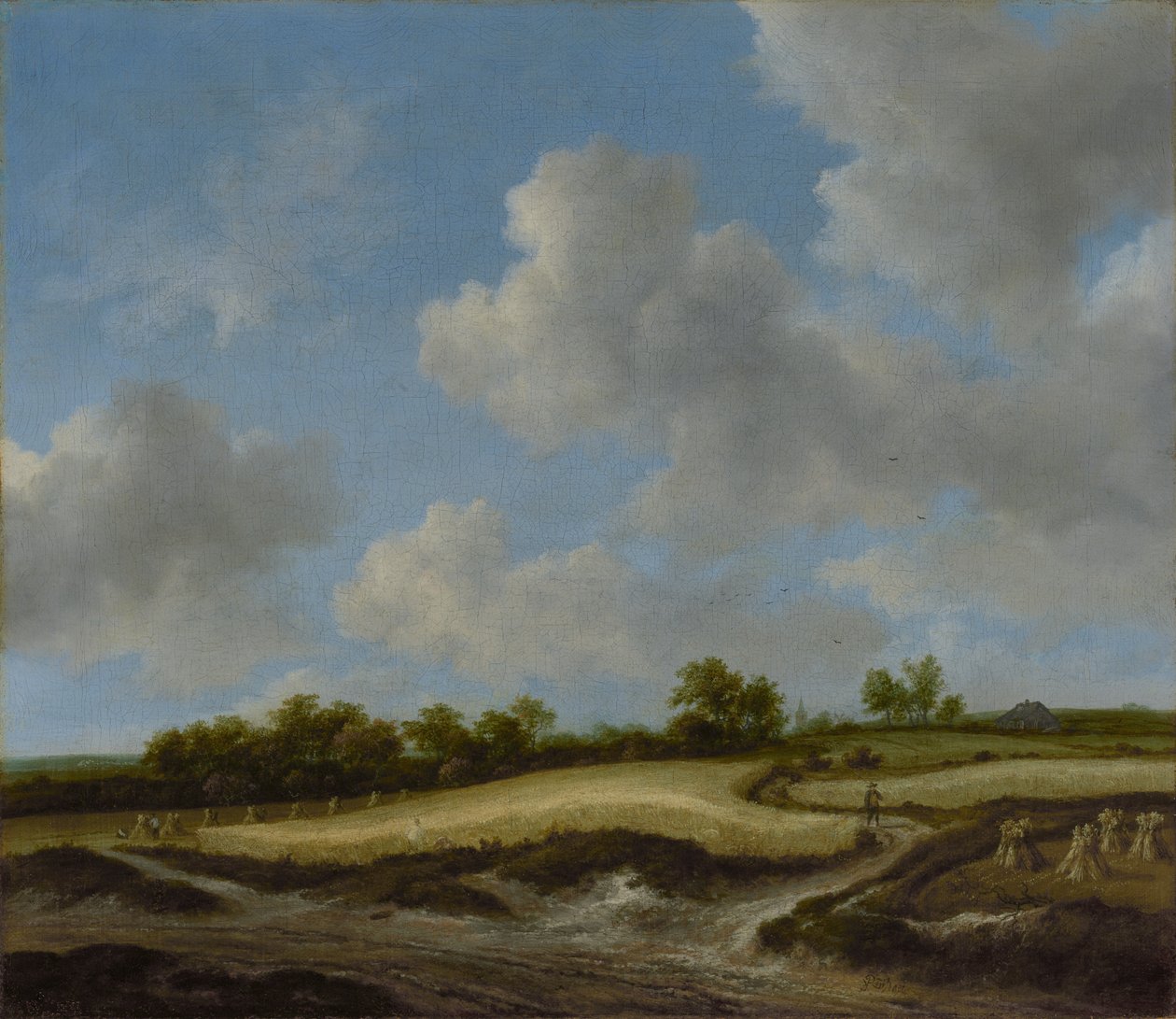 Landskap med en hveteåker av Jacob van Ruisdael