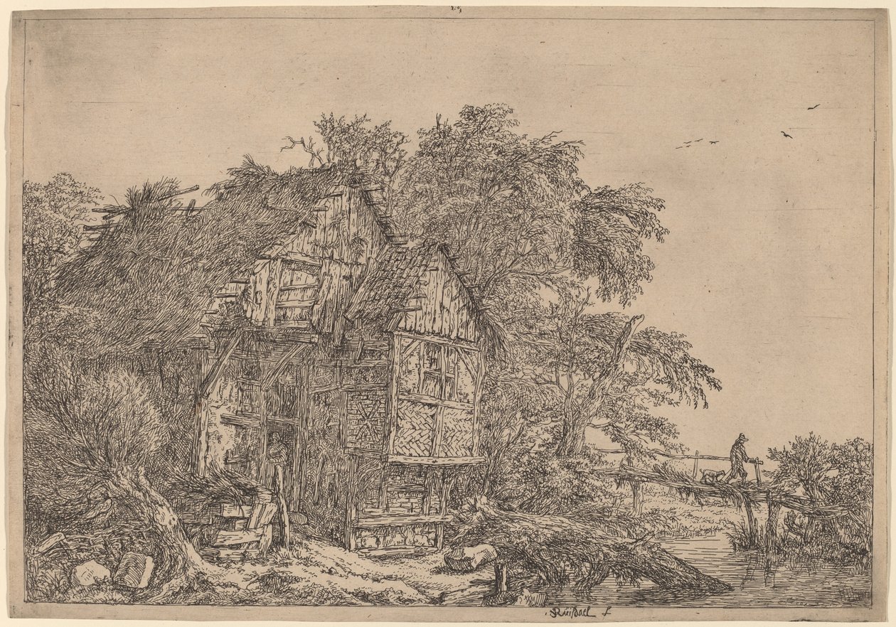 Den lille broen av Jacob van Ruisdael