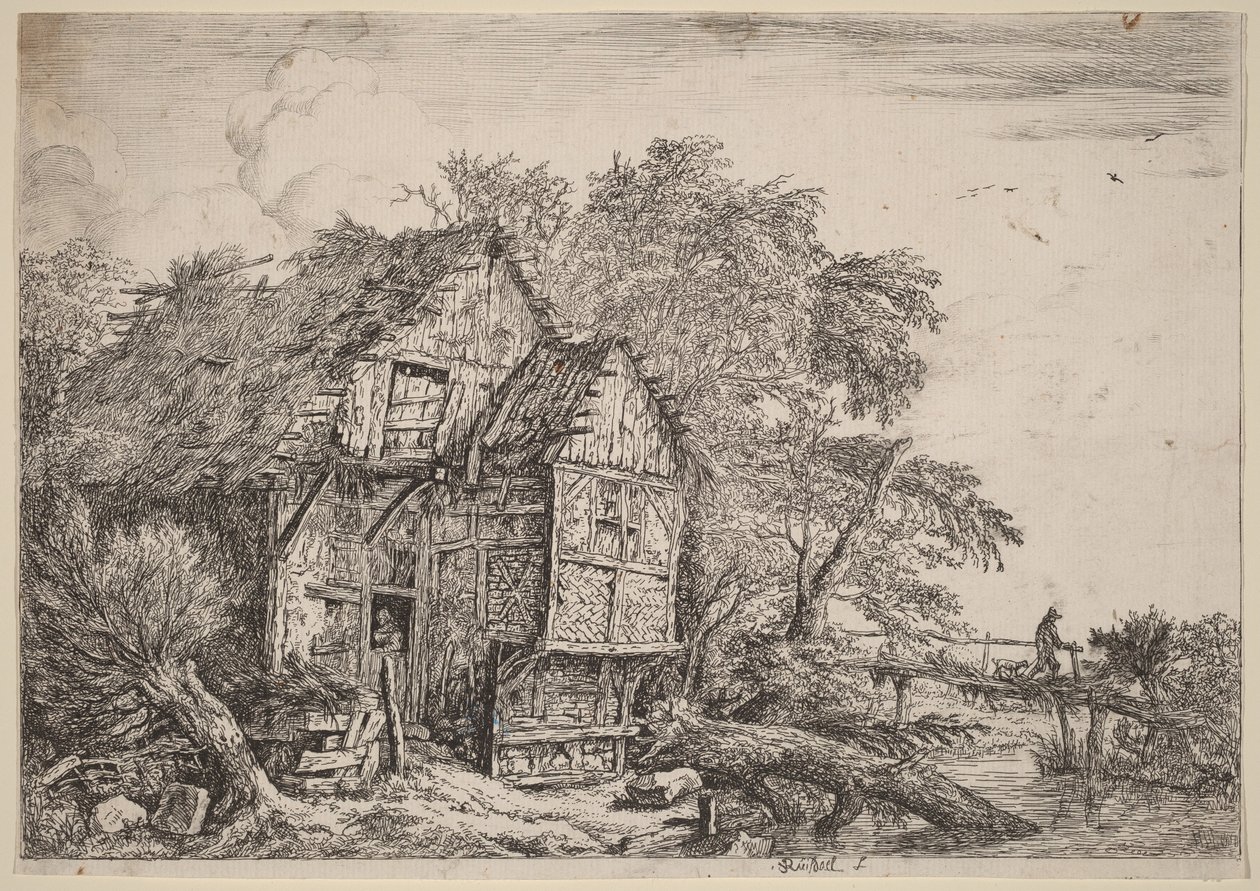 Den lille broen av Jacob van Ruisdael