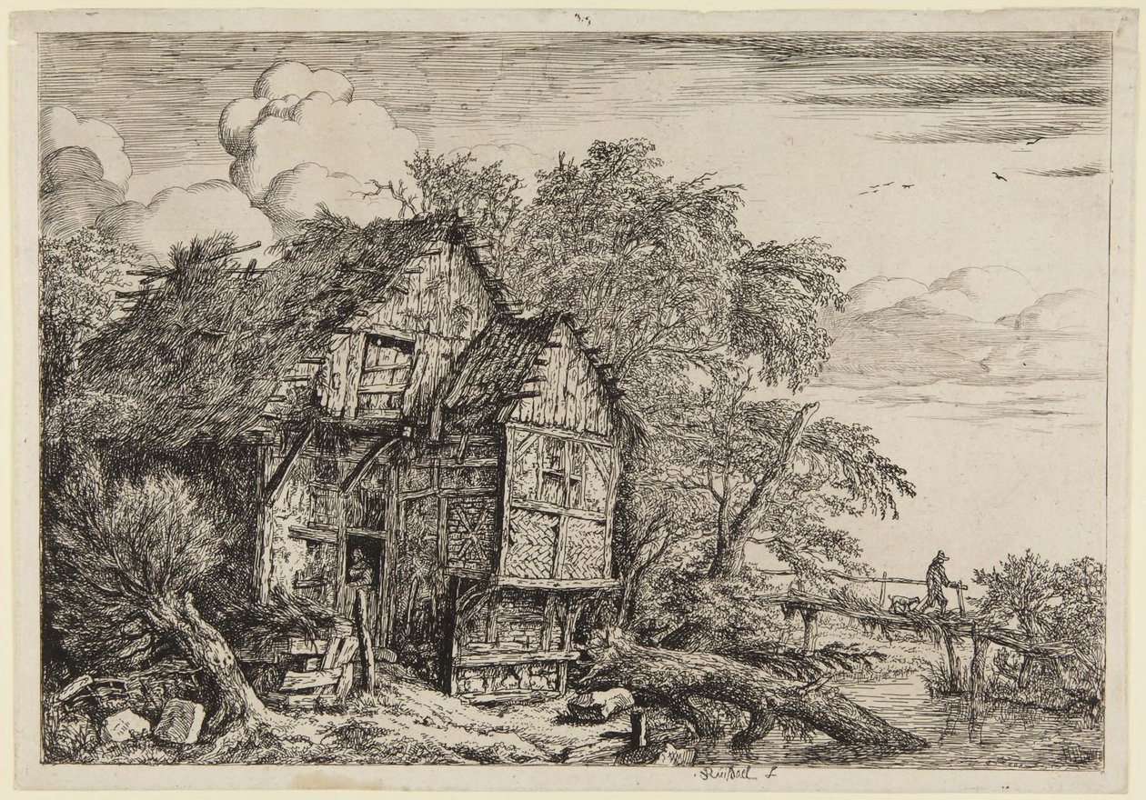 Den lille broen av Jacob van Ruisdael