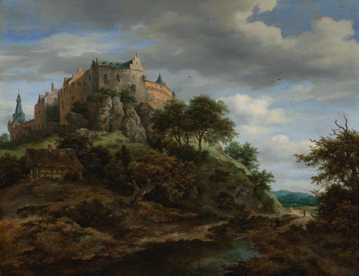 Utsikt over Bentheim slott av Jacob van Ruisdael