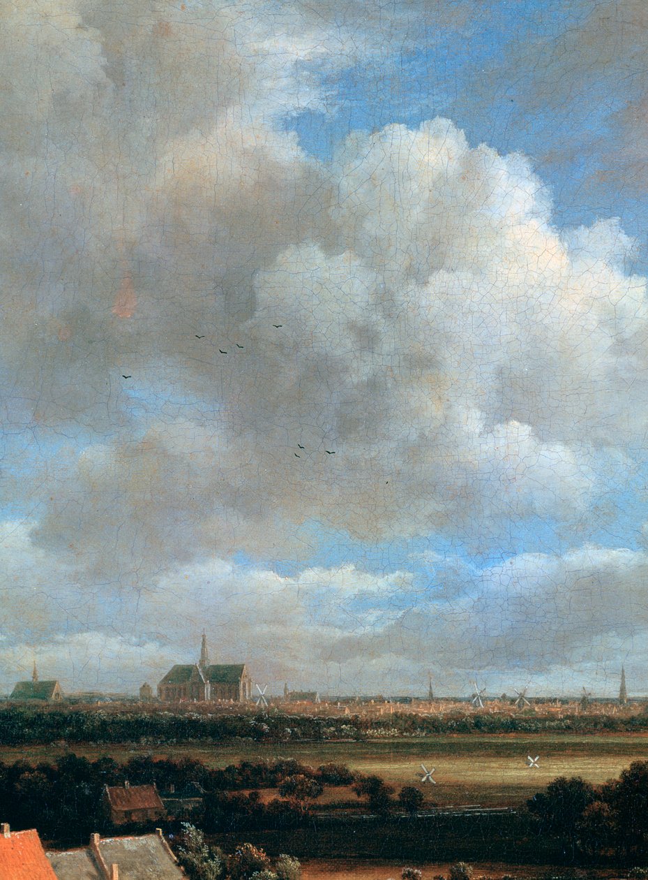 Utsikt over Haarlem, detalj, c1670 av Jacob van Ruisdael