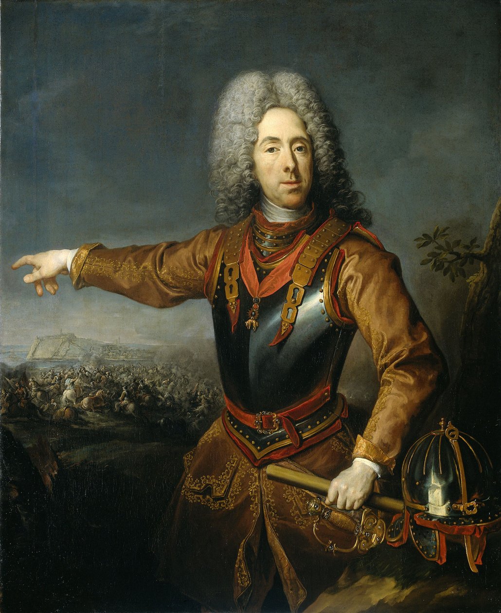 Portrett av prins Eugene av Savoy 1663-1736, 1718 av Jacob van Schuppen