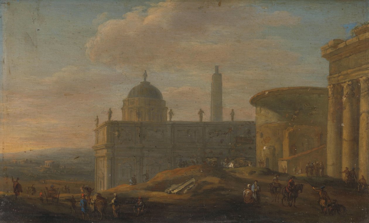Italiensk byutsikt av Jacob van der Ulft