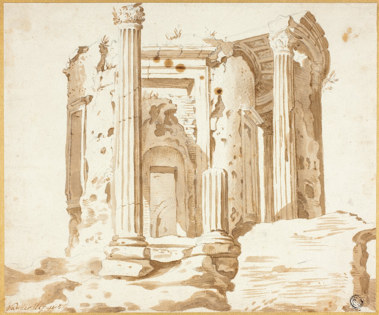 Tempel i Tivoli av Jacob van der Ulft