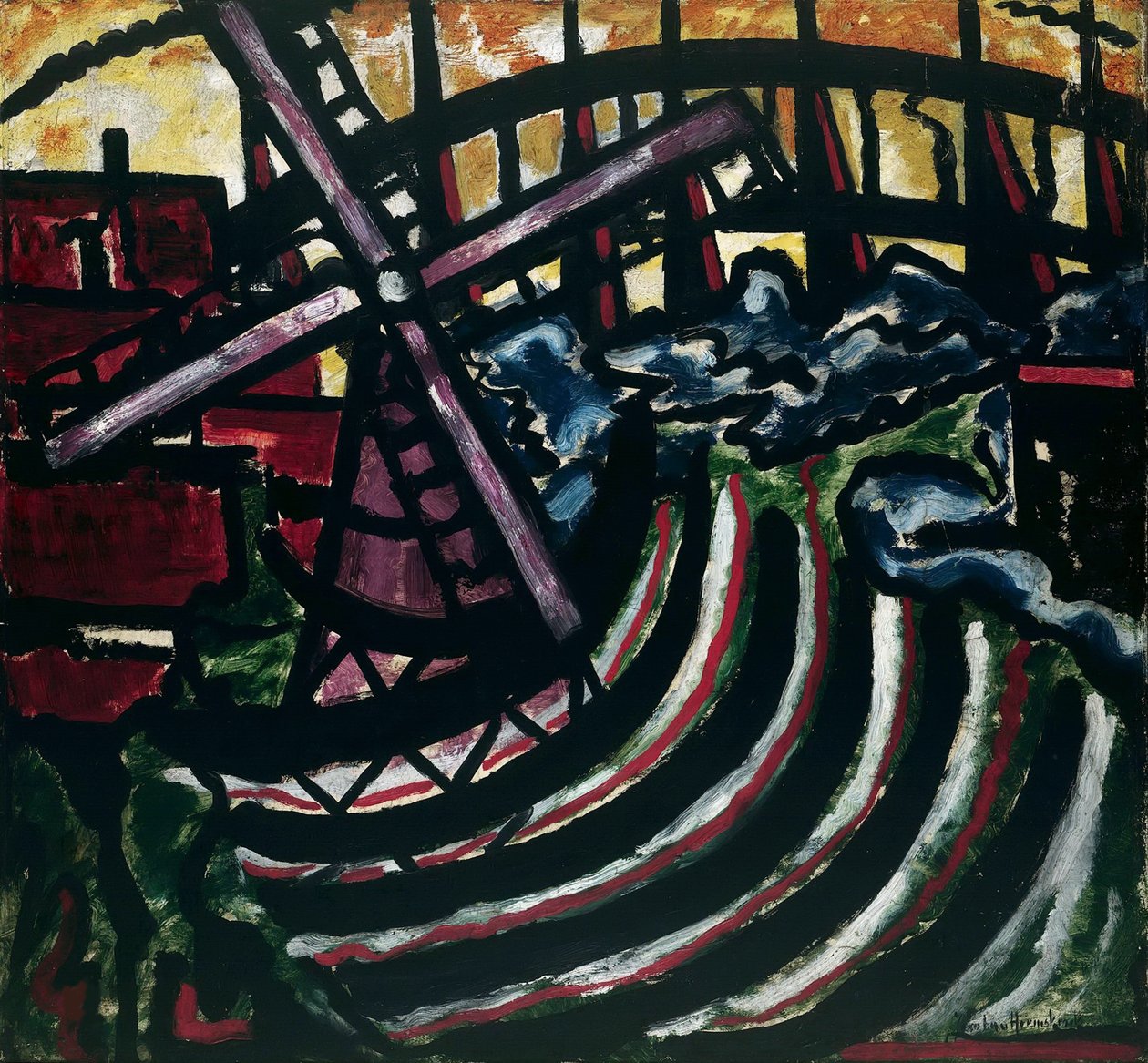The Dutch Mill, 1916. av Jacoba Berendina van Heemskerck van Beest