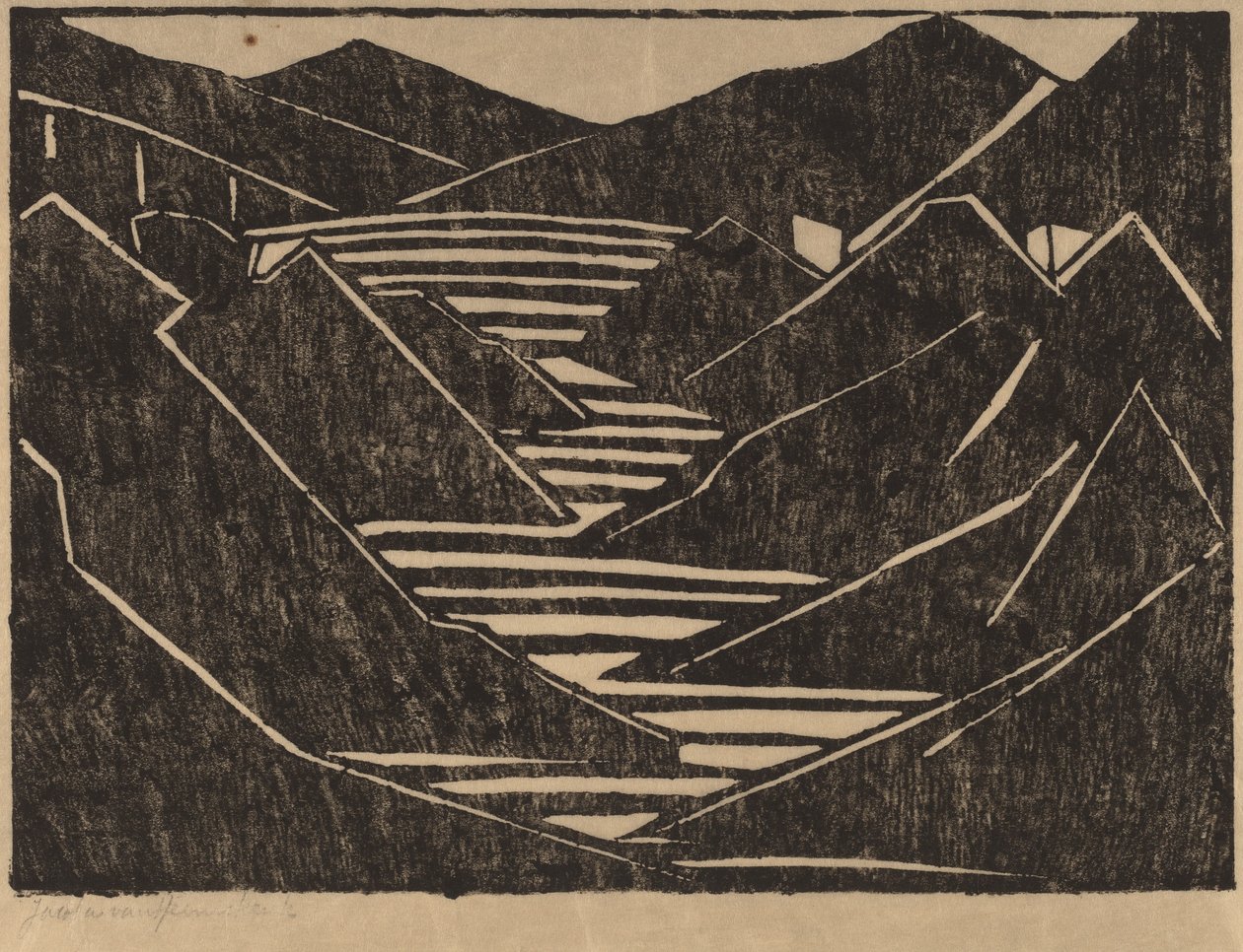 Fjord av Jacoba van Heemskerck van Beest