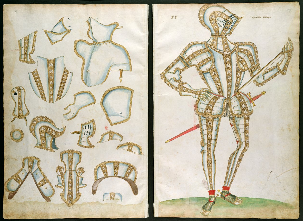 Suit of Armor for My Lorde Skrope, fra `An Elizabethan Armourer