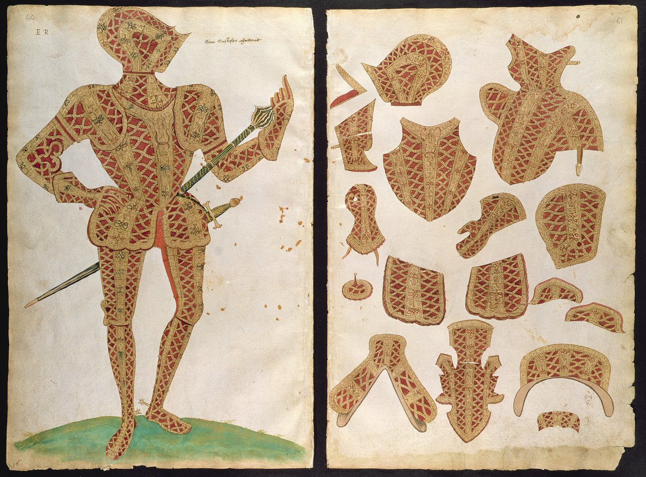 Rustningsdrakt for Sir Christopher Hatton, 1589 av Jacobe Halder