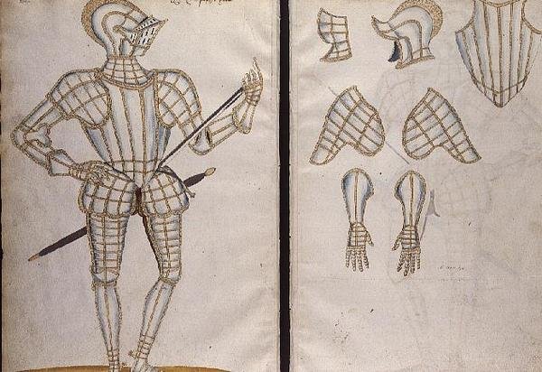 Rustningsdrakt for Sir Christopher Hatton, 1589 av Jacobe Halder